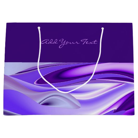 紫花虹の夢 ラージペーパーバッグ (正面)