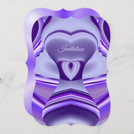 紫花虹の夢 招待状 (正面/裏面)