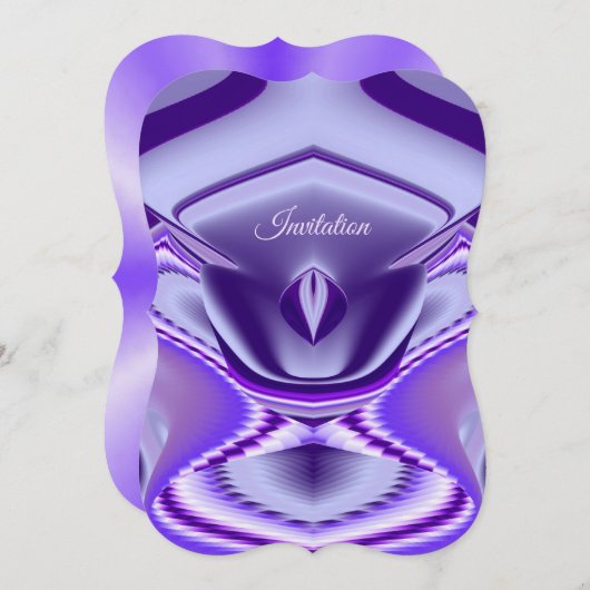 紫花虹の夢 招待状 (正面/裏面)