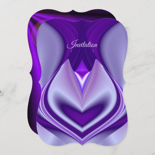 紫花虹の夢 招待状 (正面/裏面)