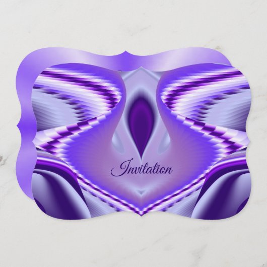 紫花虹の夢 招待状 (正面/裏面)