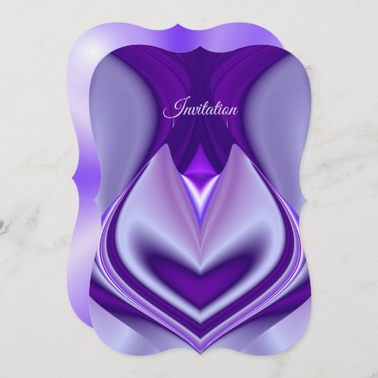 紫花虹の夢 招待状 (正面/裏面)