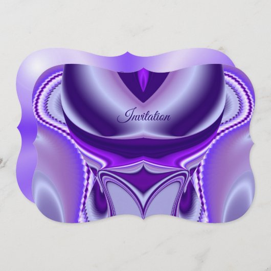 紫花虹の夢 招待状 (正面/裏面)