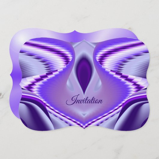 紫花虹の夢 招待状 (正面/裏面)