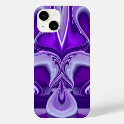 紫花虹の夢 Case-Mate iPhoneケース (裏面)