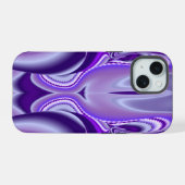 紫花虹の夢 iPhone 15ケース (裏面横)