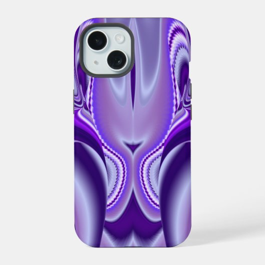 紫花虹の夢 iPhone 15ケース (裏面)