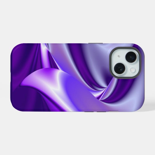 紫花虹の夢 iPhone 15ケース (裏面横)