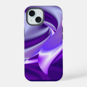紫花虹の夢 iPhone 15ケース (裏面)