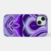紫花虹の夢 iPhone 15ケース (裏面横)