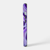 紫花虹の夢 iPhone 15ケース (左側面)