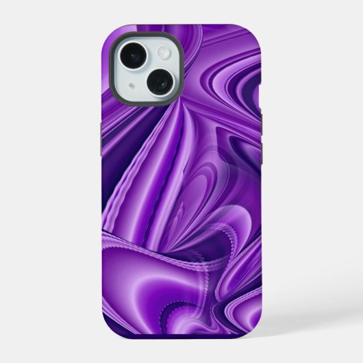 紫花虹の夢 iPhone 15ケース (裏面)