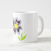紫花 ジャンボコーヒーマグカップ (正面右)