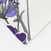 紫花 フリースブランケット (角)