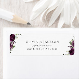 紫花・梅花・ぼほ・フローラ結婚ズ ラベル