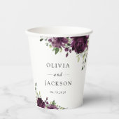 紫花・梅花・ぼほ・フローラ結婚ズ 紙コップ (正面)
