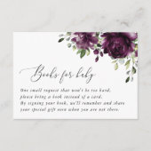 紫花・梅花・房宝・ベビー エンクロージャーカード (正面)