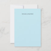 紫芸術的ワイルドフラワー水彩手色彩の鮮やか形 出欠カード (裏面)