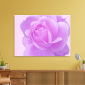 紫芸術的椿の花フローラフォトアート キャンバスプリント (インサイチュ (リビング))