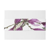 紫芸術的紫バイオレット水彩色 招待状ベリーバンド (裏面例)