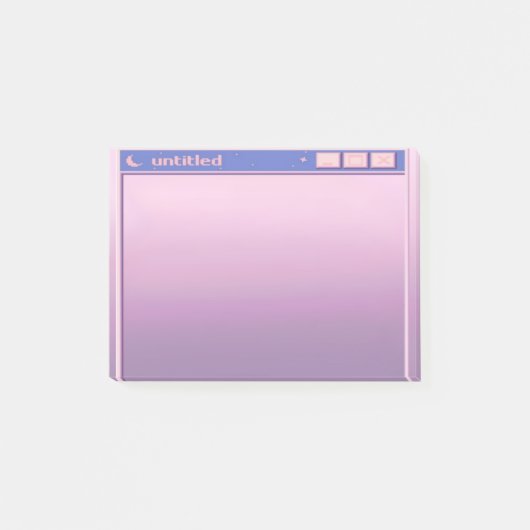 紫茄子の美的イラストレーション ポストイット (正面)