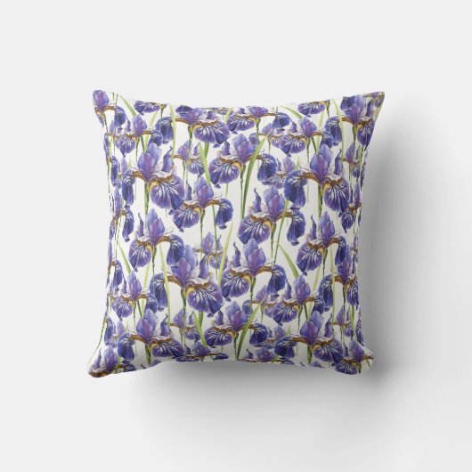 紫菖蒲の花 クッション (裏面)