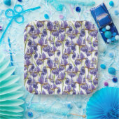 紫菖蒲の花 ペーパープレート (パーティー)