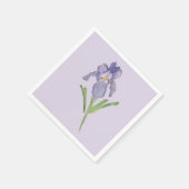 紫菖蒲絵を描花 スタンダードカクテルナプキン (角)
