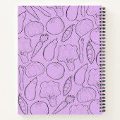 紫菜パーソナライズされた料理本レシピ本 ノートブック (裏面)