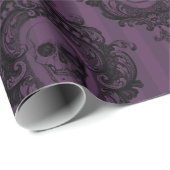 紫華美の枠とスカル ラッピングペーパー (ロールコーナー)