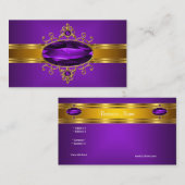 紫華美玉黄王室の金ゴールドリッチ2 名刺 (正面/裏面)