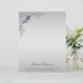 紫華美銀フローラ渦巻きレターヘッド レターヘッド (スタンド正面)