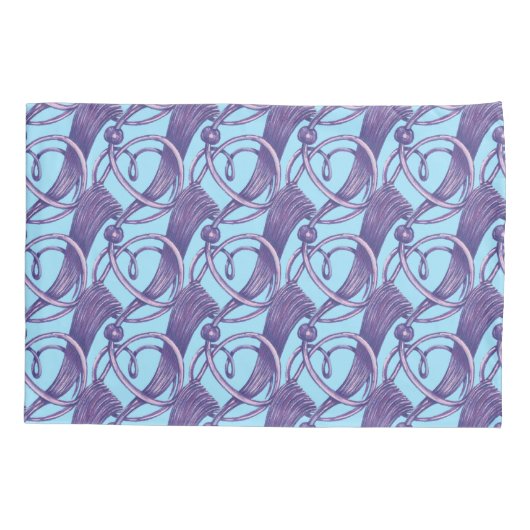 紫華美。 枕カバー (裏面)