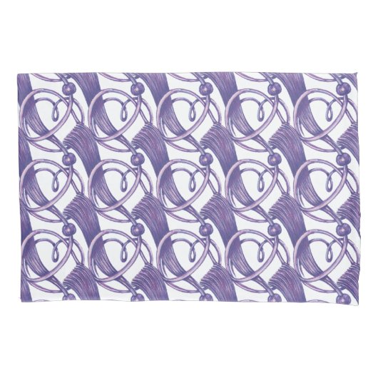 紫華美。 枕カバー (正面左)