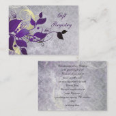 紫葉のギフト登録カード エンクロージャーカード (正面/裏面)