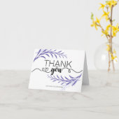 紫葉のサンキューカード(任意の大事な行事) カード (黄色い花)