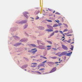 紫葉の模様 セラミックオーナメント (正面)