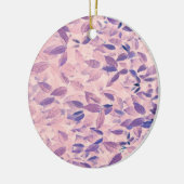 紫葉の模様 セラミックオーナメント (左)
