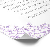 紫葉の結婚サークルシート ポスター (角)