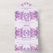 紫葉結婚テーマ オールインワン招待状 (内側)