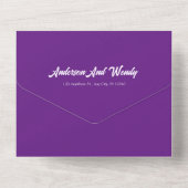 紫葉結婚テーマ オールインワン招待状 (裏面)