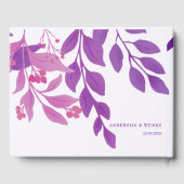 紫葉結婚テーマ ゲストブック (裏面)