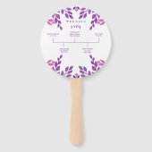 紫葉結婚テーマ ハンドファン (裏面)