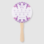 紫葉結婚テーマ ハンドファン (正面)