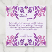 紫葉結婚テーマ フェイバータグ (正面)