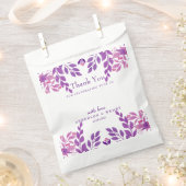 紫葉結婚テーマ フェイバーバッグ (クリップ留めされた状態)