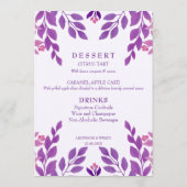 紫葉結婚テーマ メニュー (裏面)