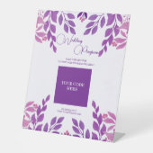 紫葉結婚テーマ 台座サイン (正面)