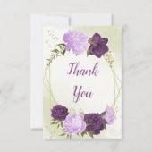 紫葉花結婚青 サンキューカード (正面)