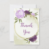 紫葉花結婚青 サンキューカード (正面)